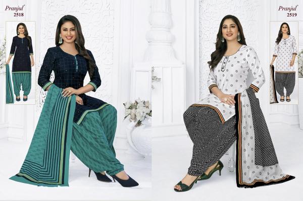 Pranjul Priyanshi Vol-25 Patiyala Special Cotton Designer Dress Materail